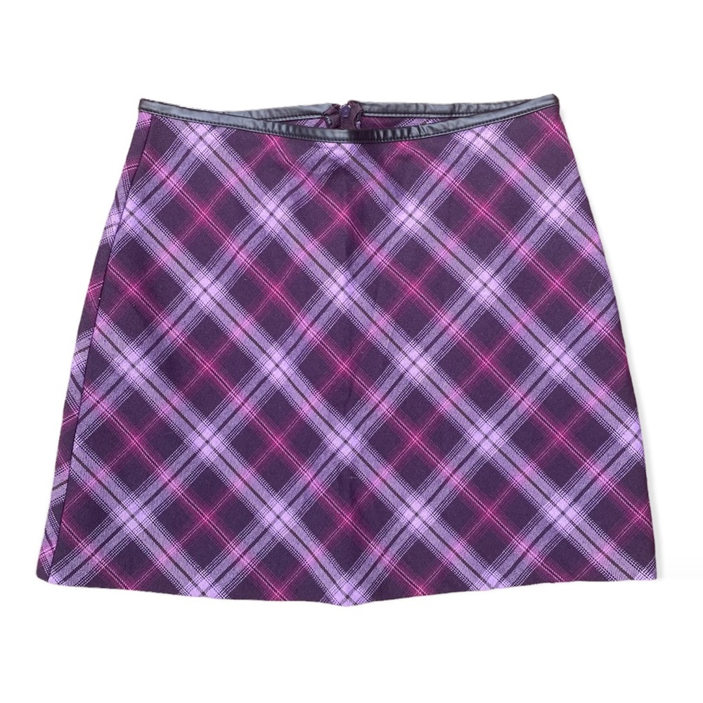 vintage 90s plaid mini skirt